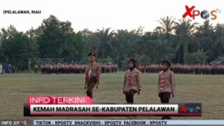 Kemah Pramuka Madrasah Ke-9 Se-Kabupaten Pelalawan Resmi di Buka Oleh Kakanwil Kemenag Provinsi Riau