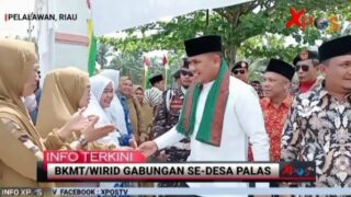 BKMT Desa Palas Bersama Pemerintah dan Masyarakat Mengadakan Acara Wirid Gabungan Se-Desa Palas