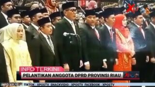 65 Anggota DPRD Provinsi Riau Terpilih Pada Pemilu 2024 Resmi Dilantik