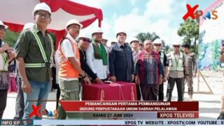 Pemkab Pelalawan Laksanakan Pemancangan Pertama Gedung Perpustakaan Umum Daerah Kabupaten Pelalawan