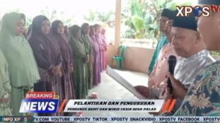 H.Samsari AS Resmi Melantik dan Mengukuhkan Pengurus BKMT Beserta Wirid Yasin Desa Palas