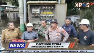 Dirut BUMD Tuah Sekata T.Efrysah Putra Tinjau Lokasi Banjir di Desa Sering dan Kelurahan Pelalawan