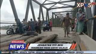 Kondisi Jembatan Penghubung Deli Serdang dan Bedagai Mengerikan