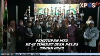 Camat Pangkalan Kuras Sri Nursari SE Resmi Menutup MTQ Ke-IV Tingkat Desa Palas