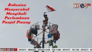 Meriahnya Lomba Panjat Pinang Dalam Rangka Memperingati HUT Ke 78 RI