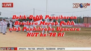Upacara 17 Agustus 2023 pada HUT ke 78 RI di Desa Palas