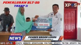 Pemdes Bagan Limau Salurkan BLT-DD Tahap Dua Ke 31 KPM