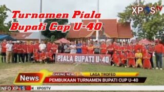 Bupati H.Zukri Resmi Membuka Turnamen Bupati CUP U-40