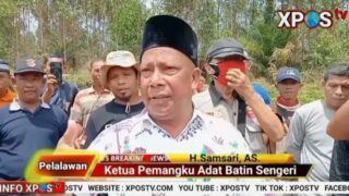 Juru Sita Pengganti PTUN Pekanbaru Membacakan Tahapan Eksekusi di Areal Lahan Seluas 2090 Hektar