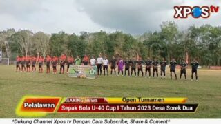 Wabup Pelalawan Buka Turnamen Sepak Bola U-40 Cup I Tahun 2023