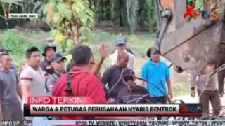 Nyaris Bentrok! Warga dan Petugas Perusahaan Cekcok di Lahan Bersertifikat