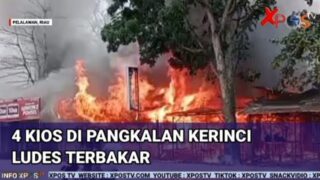 Breaking News! 4 Kios Ludes Terbakar di Pangkalan Kerinci Riau