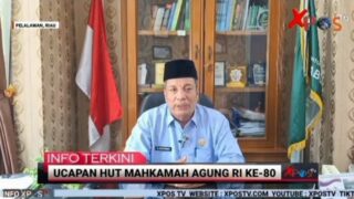 Ucapan Selamat HUT Mahkamah Agung RI Ke-80 dari Kepala Kantor Kemenag Kabupaten Pelalawan