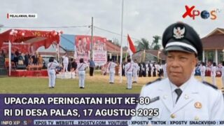 Upacara Peringatan HUT RI Ke-80 di Desa Palas, 17 Agustus 2025