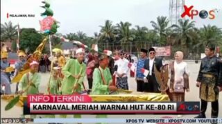 Karnaval Meriah Warnai HUT Ke-80 RI di Desa Beringin Indah