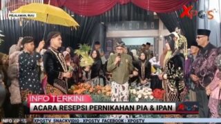 Wabup Pelalawan Hadiri Resepsi Pernikahan Pia dan Ipan, Jadi Saksi Akad Nikah