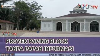 Proyek Paving Block di Desa Bagan Limau Dipertanyakan, Tidak Ada Papan Informasi di Lokasi
