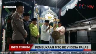 Camat Pangkalan Kuras Resmi Membuka MTQ Ke- VI Tingkat Desa Palas