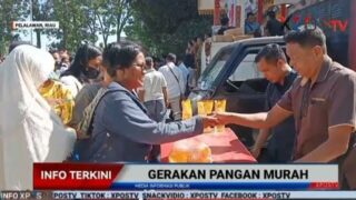 Gerakan Pangan Murah Pemkab Pelalawan Diserbu Warga, Bantu Tekan Harga Kebutuhan Pokok