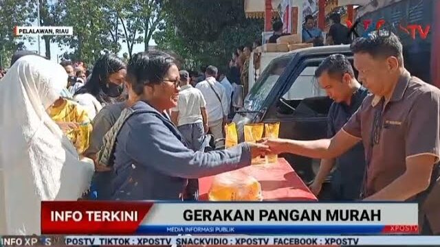 Gerakan Pangan Murah Pemkab Pelalawan Diserbu Warga, Bantu Tekan Harga Kebutuhan Pokok